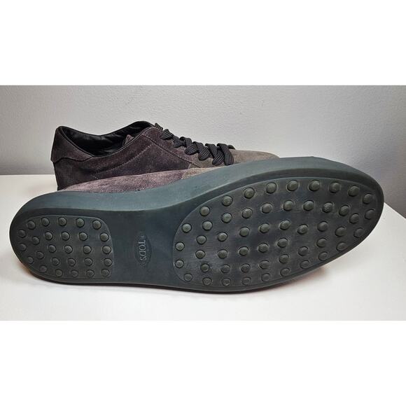 Tods Suede Lowtop Colorblock Sneakers Shoes - Made in Italy  Men Sz 8, Women 9.5 - Picture 6 of 10
